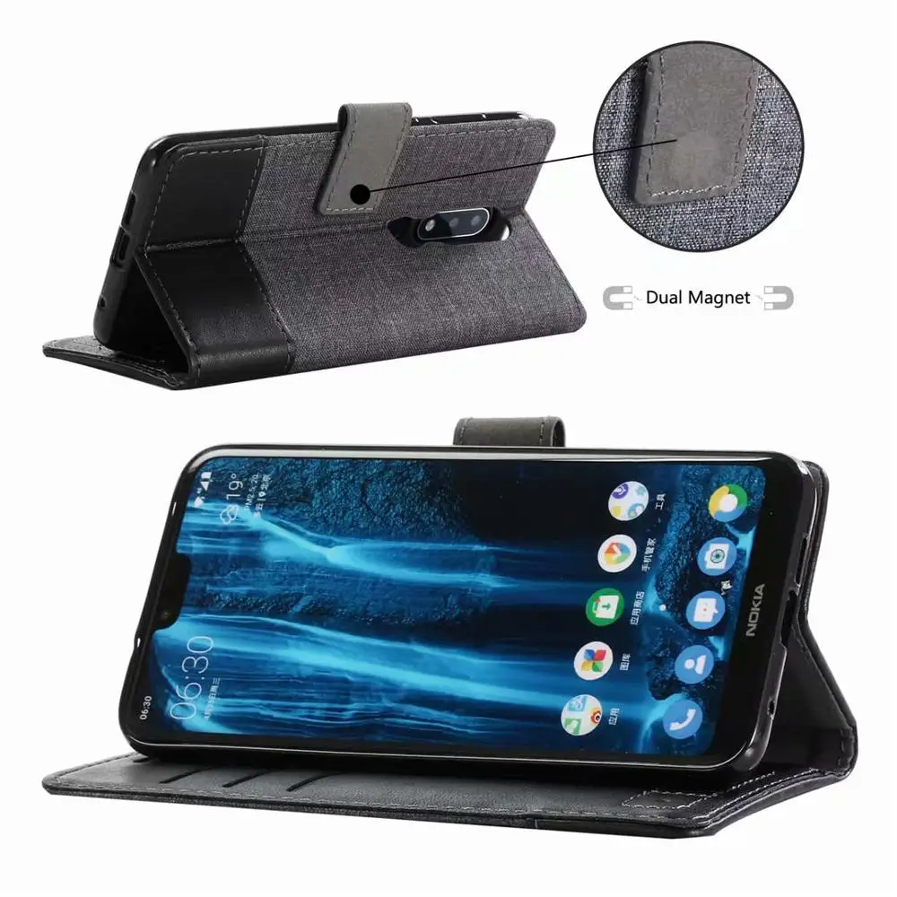 Чехол-книжка для Nokia 7 6 5 3 2 8 1 Plus 4 X6 X71 9 | Мобильные телефоны и аксессуары