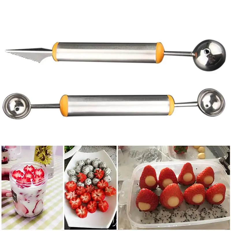 Новая двойная головка копать совок для мячей Ложка инструменты карвинга
