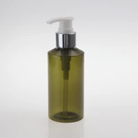 shampoo bottle 150ml green pet plastic foaming pump bottle 5oz plastic hair oil bottles for skincare containers