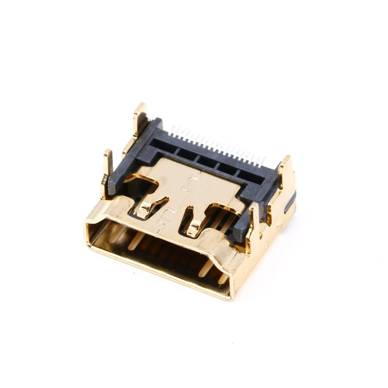 10 шт. HDMI совместимый гнездовой разъем/разъем 19PIN 19 P прямоугольный smt smd 90 градусов
