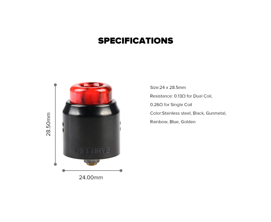 Новая электронная сигарета Vape бак оригинальный Wotofo Рекурсивный двойной RDA