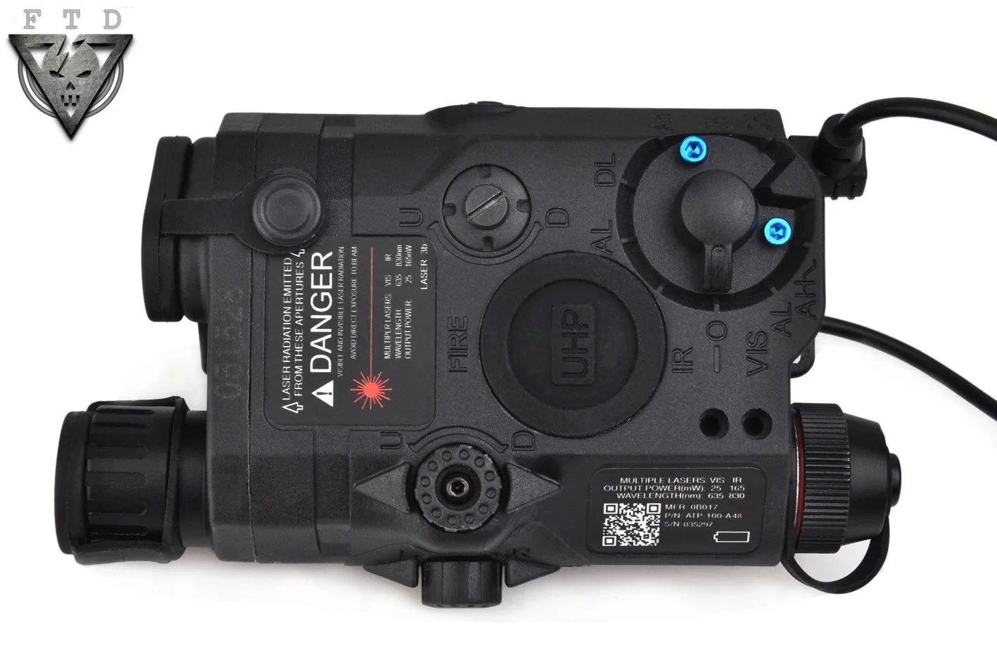FTD Airsoft Element LA 5C PEQ 15 UHP зеленый внешний вид/IR и фонарик|Лазеры| |