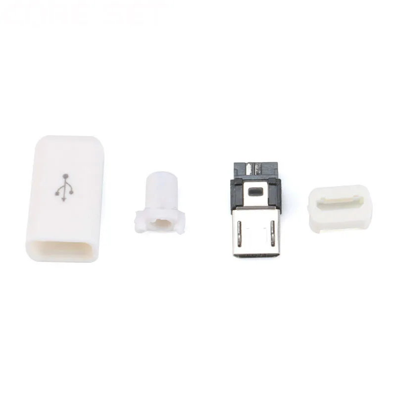 10 шт./компл. 4 в 1 DIY Micro USB сварочный Тип папа 5-контактный разъем с пластиковой