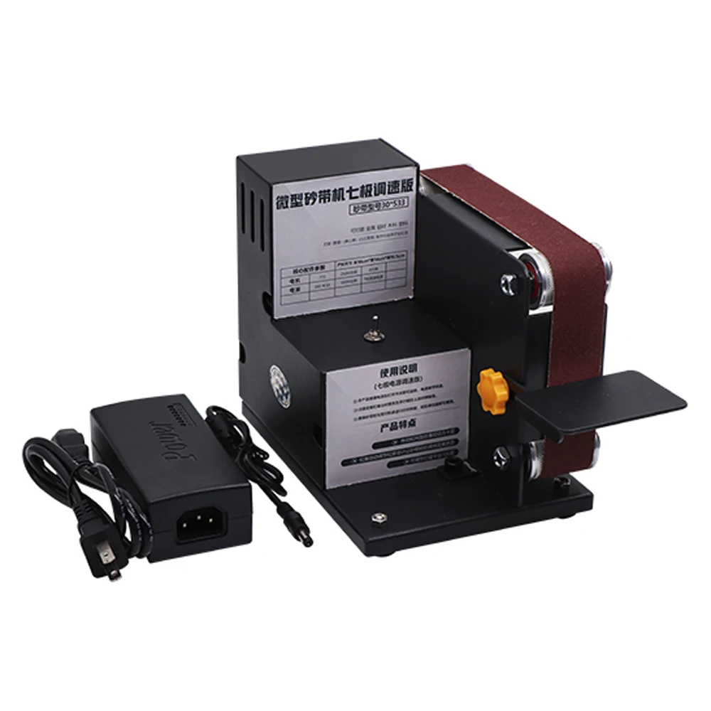 

Micro Mini Electric Belt Sander DIY Polishing Grinding Machine Belt Sanding Grinding Machine Polishing Tool