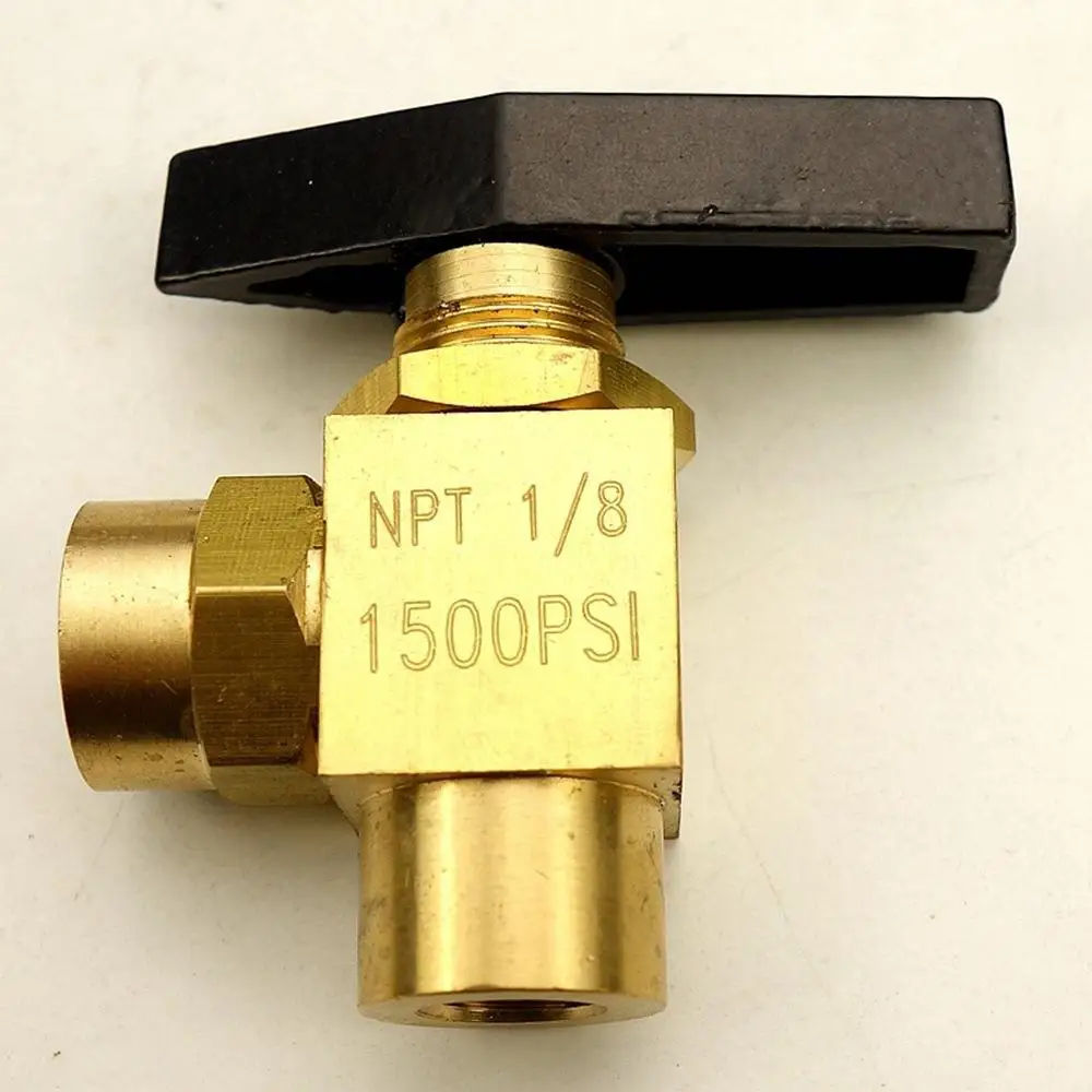 1/8 &quot1/4&quot NPT Staight/Angle латунный шаровой клапан 1500 PSI сантехника пропановый