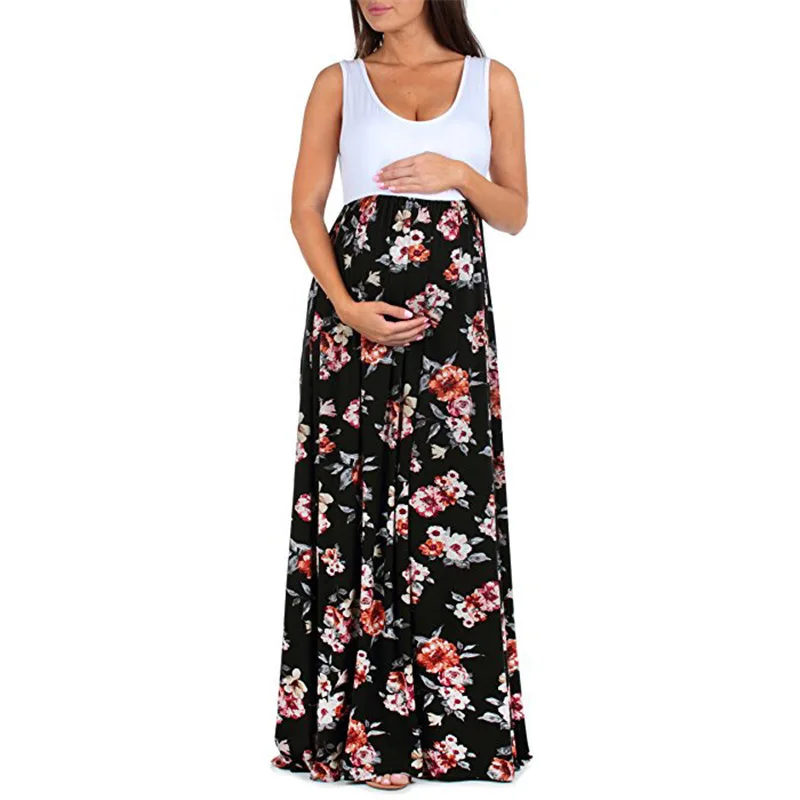 

Large size long women's pregnancy dress summer maternity dress photo shoot dress pregnancy clothes