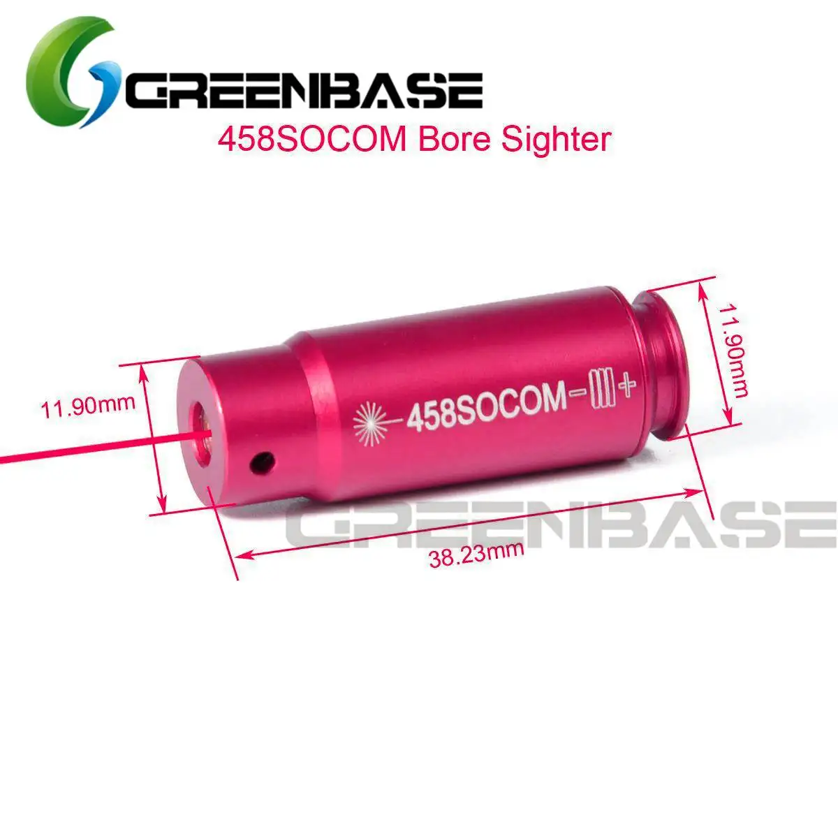 Картридж Greenbase 458SOCOM красный точечный лазерный латунный медный прицел для