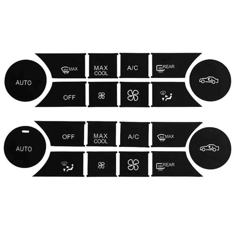 

Набор наклеек на кнопки кондиционера, запасные наклейки для приборной панели, сменные наклейки L + R для Mercedes Benz W204 C300 2008-2014
