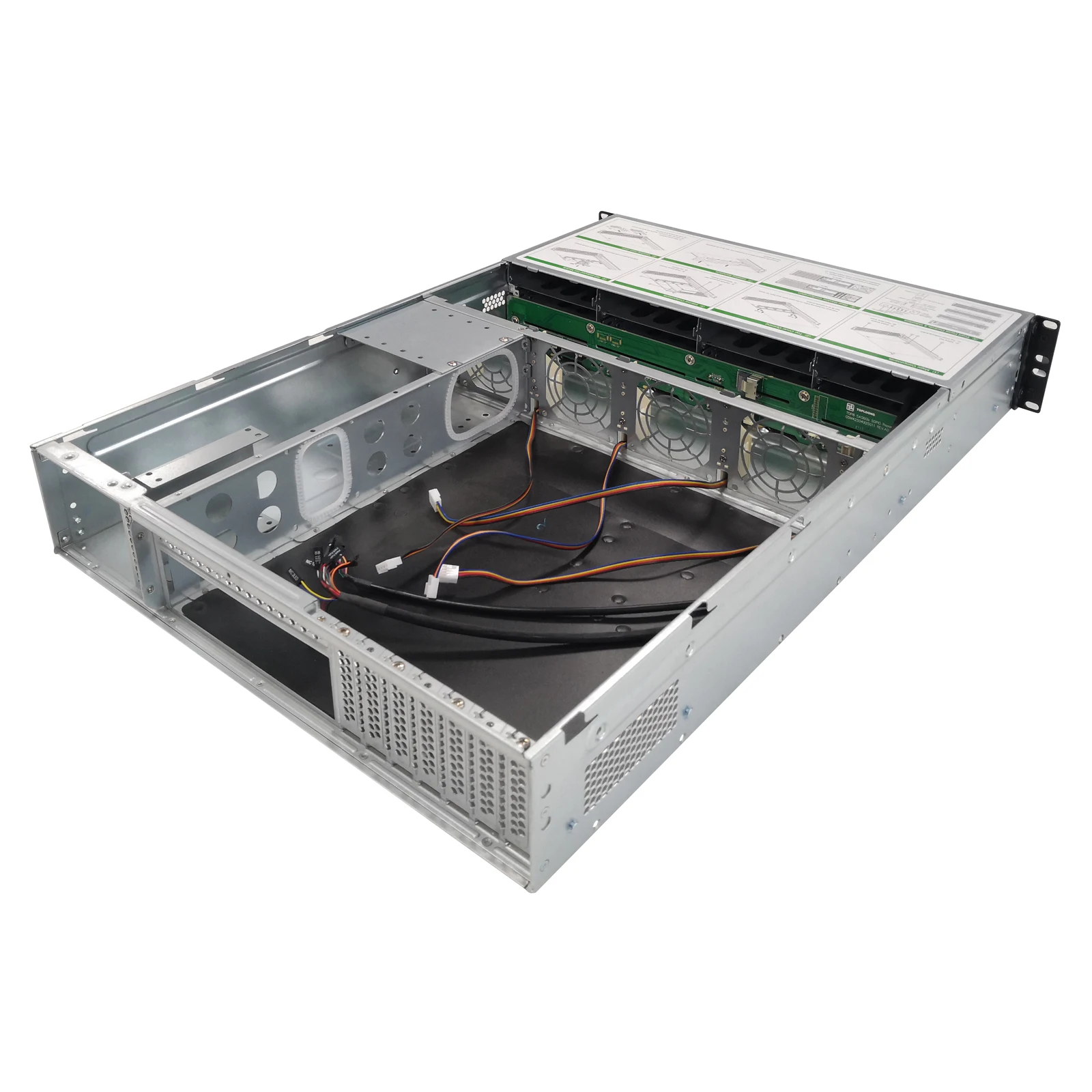 19 дюймов IPC 2U стойка с горячей заменой шасси 8HDD отсеки IPFS хранение сервера чехол