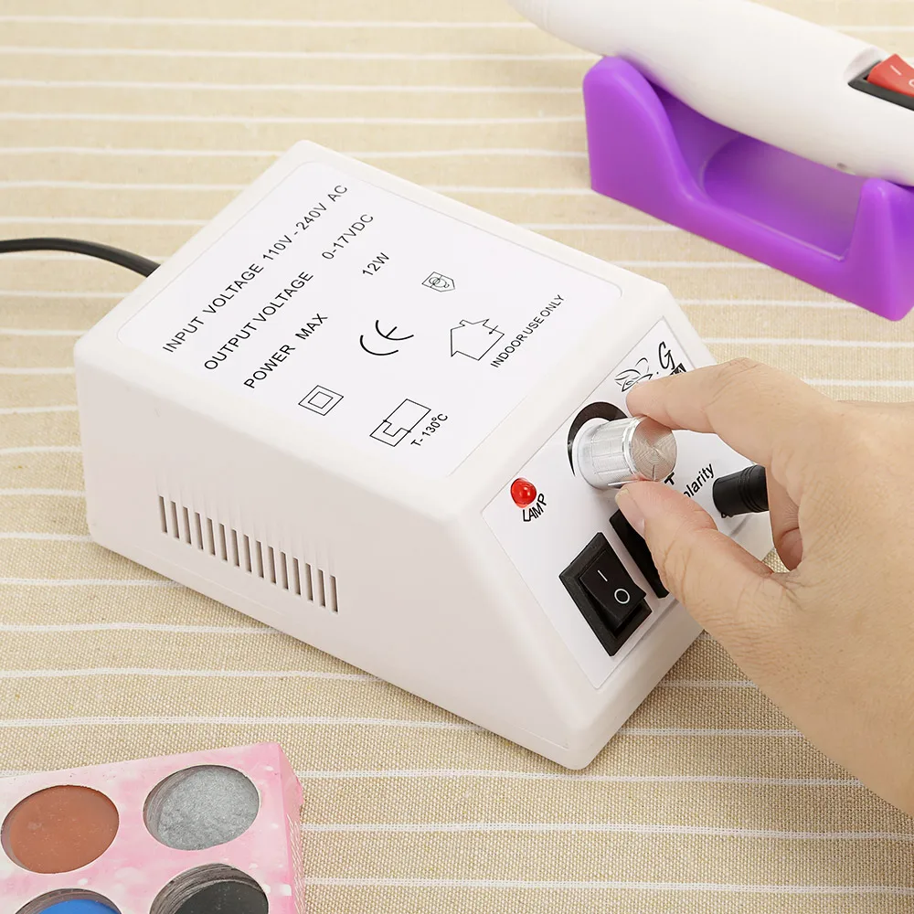 Gustala электрическая дрель для ногтей машинка маникюра педикюра пилки набор