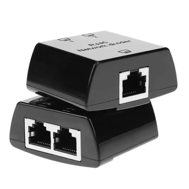 2 шт RJ45 Сплиттер от 1 до Женский LAN Ethernet сетевой кабель делитель адаптер для