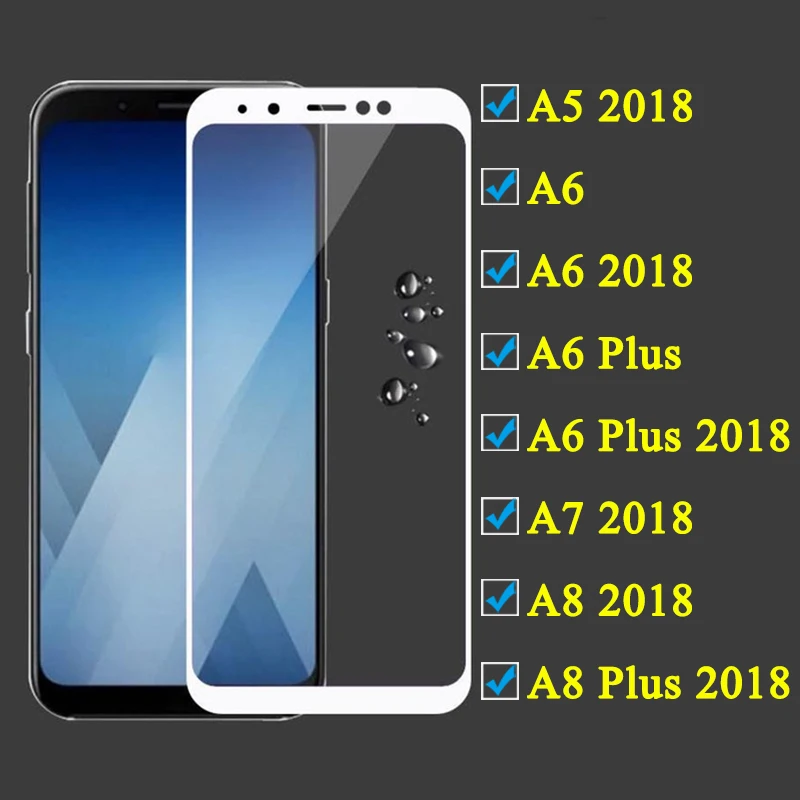 Закаленное стекло для samsung a8 2018 Защита экрана galaxy a6 plus a7 a5 sansung a6plus a8plus a 5 6 7