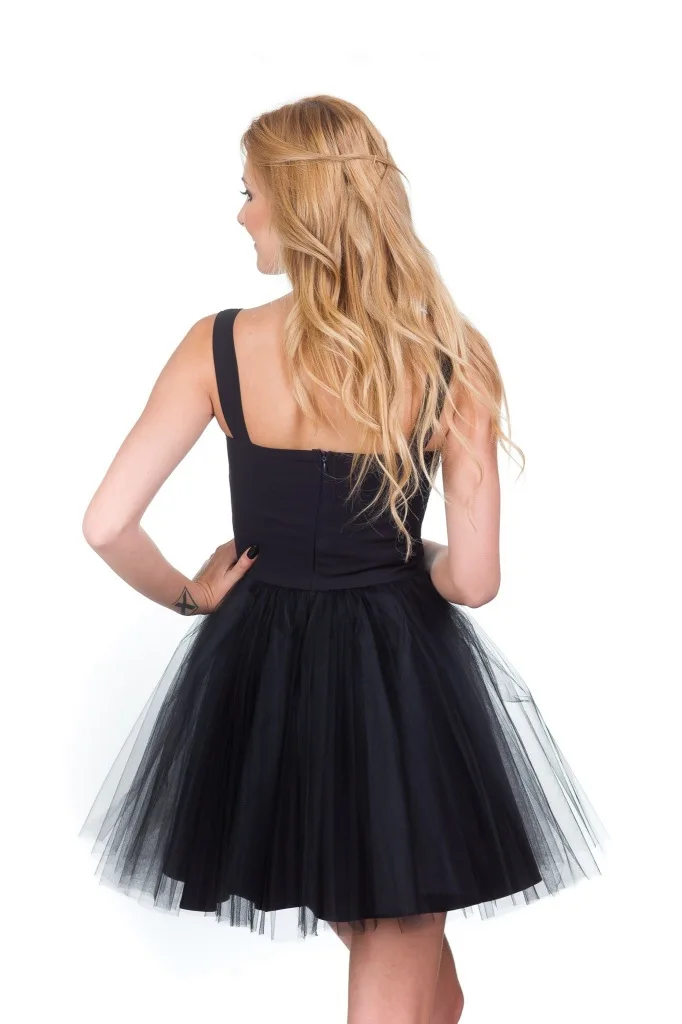 OCQBI Cute Spaghetti Strap Mesh Womens Dress Strapless Ball Gown Evening Party Ladies Solid Dresses Summer Vestidos Verano Black | Женская