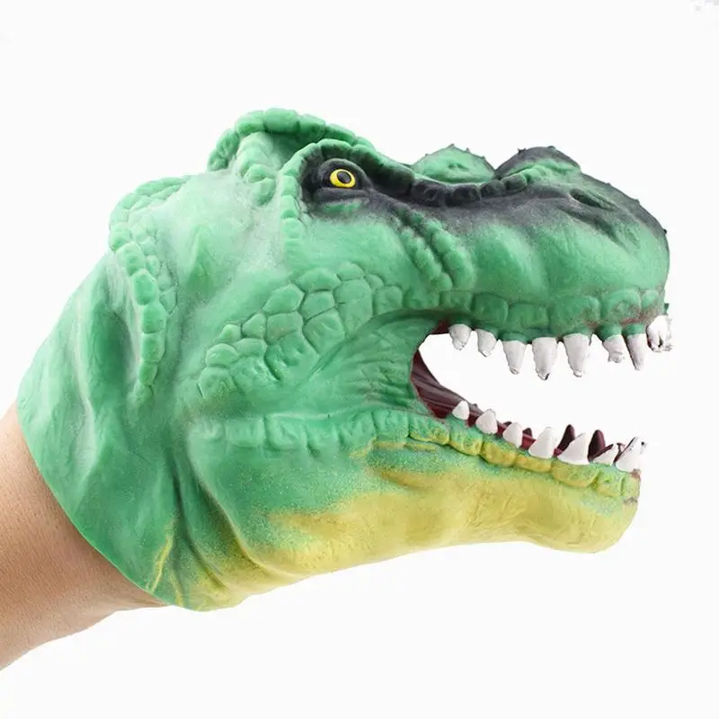 Funny Soft Jurassic Dinosaur Hand Puppets Figure Tyrannosaurus Shaped Gloves Toys Heads Glove Doll For Children | Игрушки и хобби