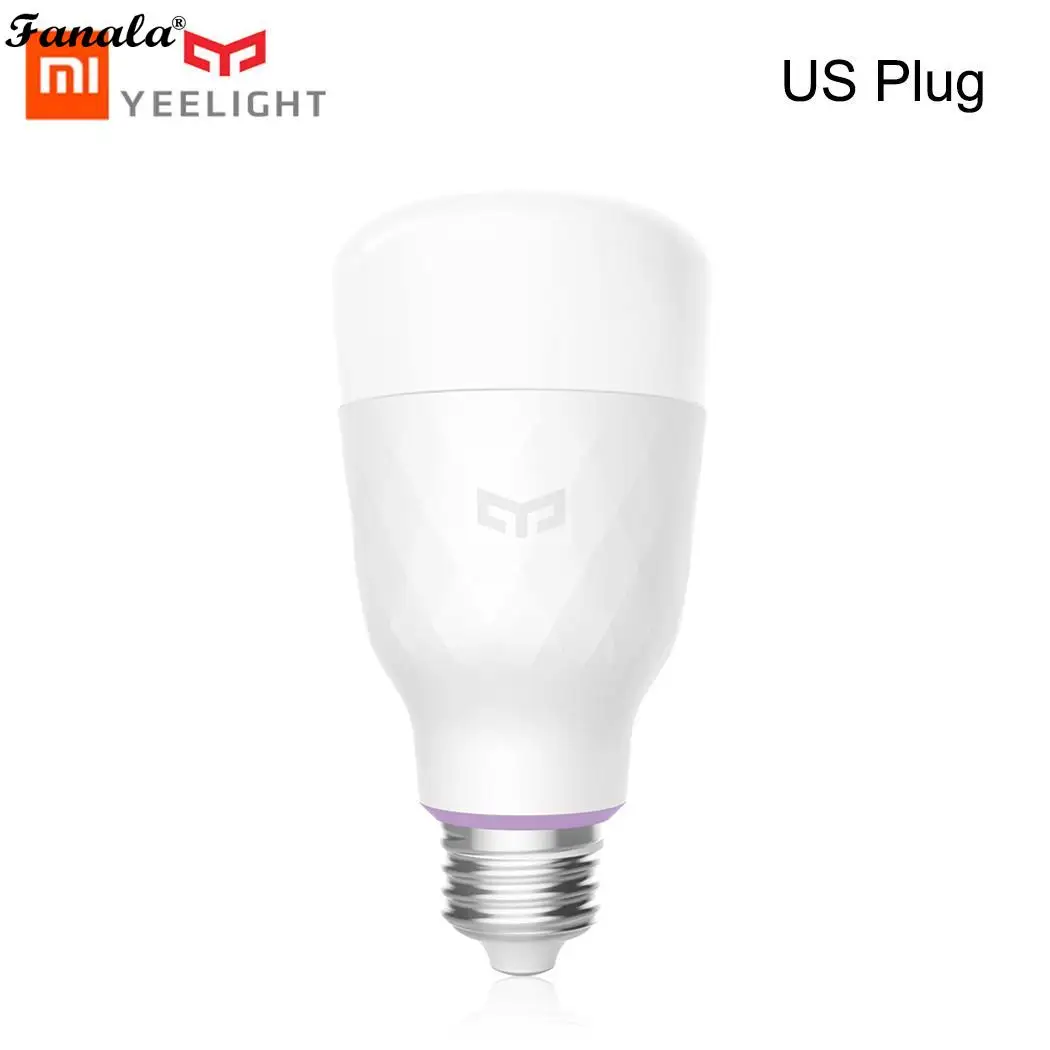 Умная Светодиодная лампа Xiaomi Yeelight цветная 800 люмен 10 Вт E27 лимонная умная для Mi Home