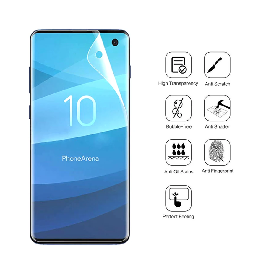 3D изогнутая мягкая защитная пленка из ТПУ для Samsung Galaxy S10 Plus E S10Plus S10E экрана с