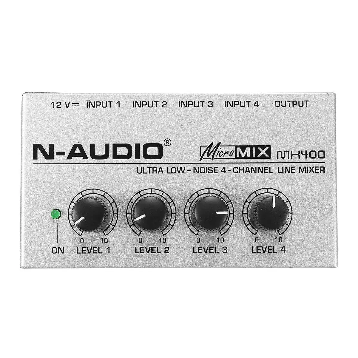 LEORY Mini 4 канальный музыкальный миксер ультракомпактный звуковой DJ консоль Mezclador