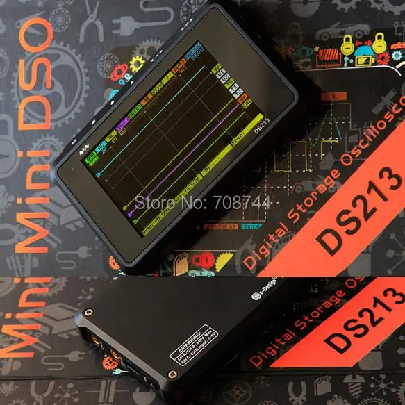 Цифровой осциллограф DS203 DS212 металлический корпус DSO213 100 мс/с частотой