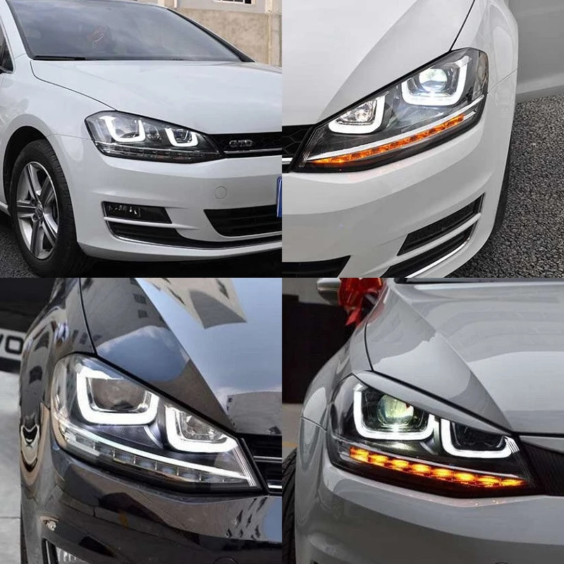 Roadot 2 шт. светодиодный светильник для стайлинга автомобиля s VW Golf 7 2014 головы бега