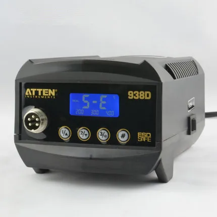 Быстрая доставка внимание AT938D 220V светодиодный Дисплей паяльная станция 938D