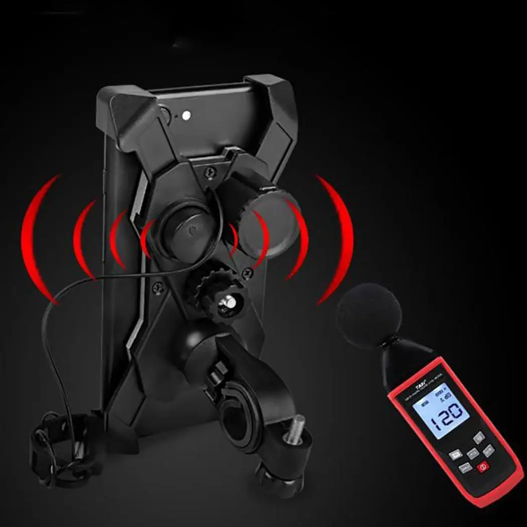 360 Degree Rotation Bike Phone Holder With Electric Horn Bicycle Mountain Motorbike Accessory | Спорт и развлечения