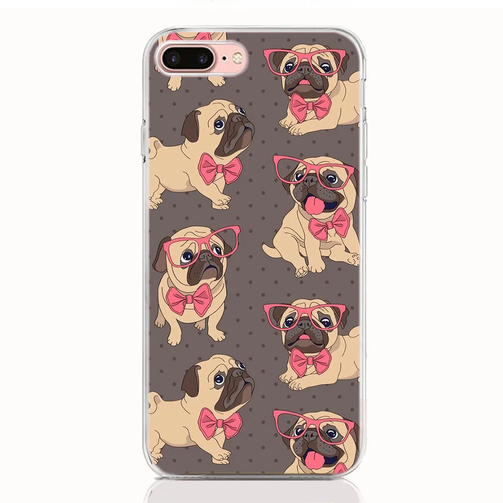 Милый Забавный чехол с рисунком собаки для iphone X XR XS MAX 4 4S 5 5S SE 6 6S 7 8 9 Plus iPod Touch