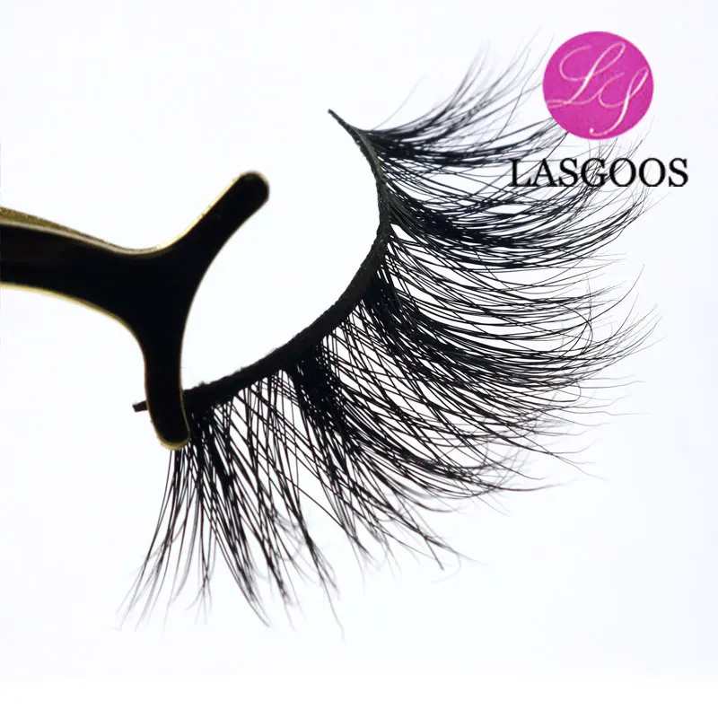 LASGOOS 2019 крест стиль D813 2 шт. норковые накладные ресницы диаметром 23 мм Длинные