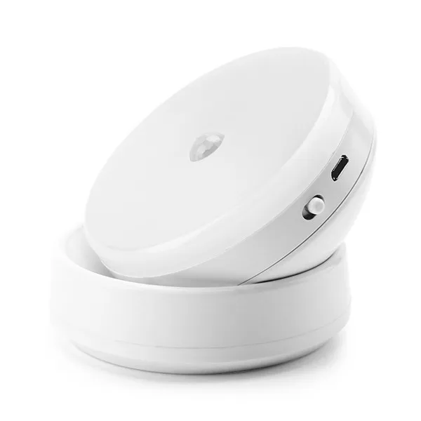 CLAITE USB Перезаряжаемый PIR датчик движения светодиодный ночник 360 градусов