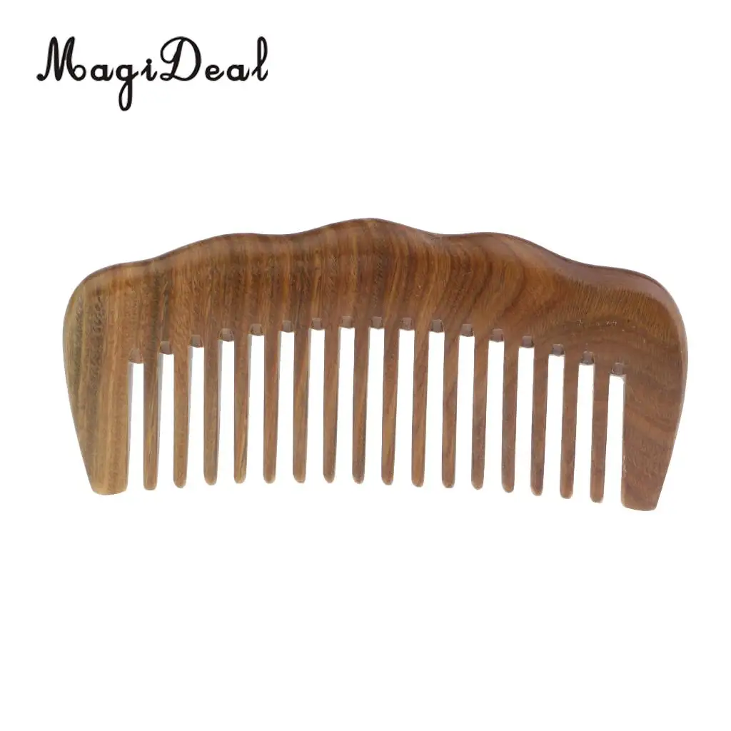 

Деревянная Массажная Расческа для натуральное зеленое сандаловое дерево гребень с широкими зубьями