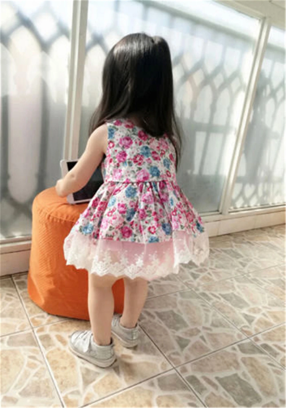 2017 Infant Bebe 0-24M Girl Newborn flower cotton blend lace edge Princess Dress Skirt+Pants baby girl Clothes set vestidos | Детская