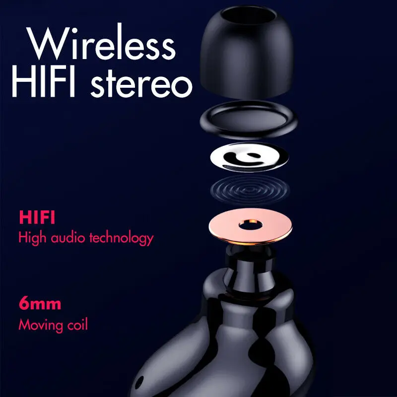 Bluetooth 5 0 гарнитура TWS беспроводные наушники мини стерео наушники|Наушники и