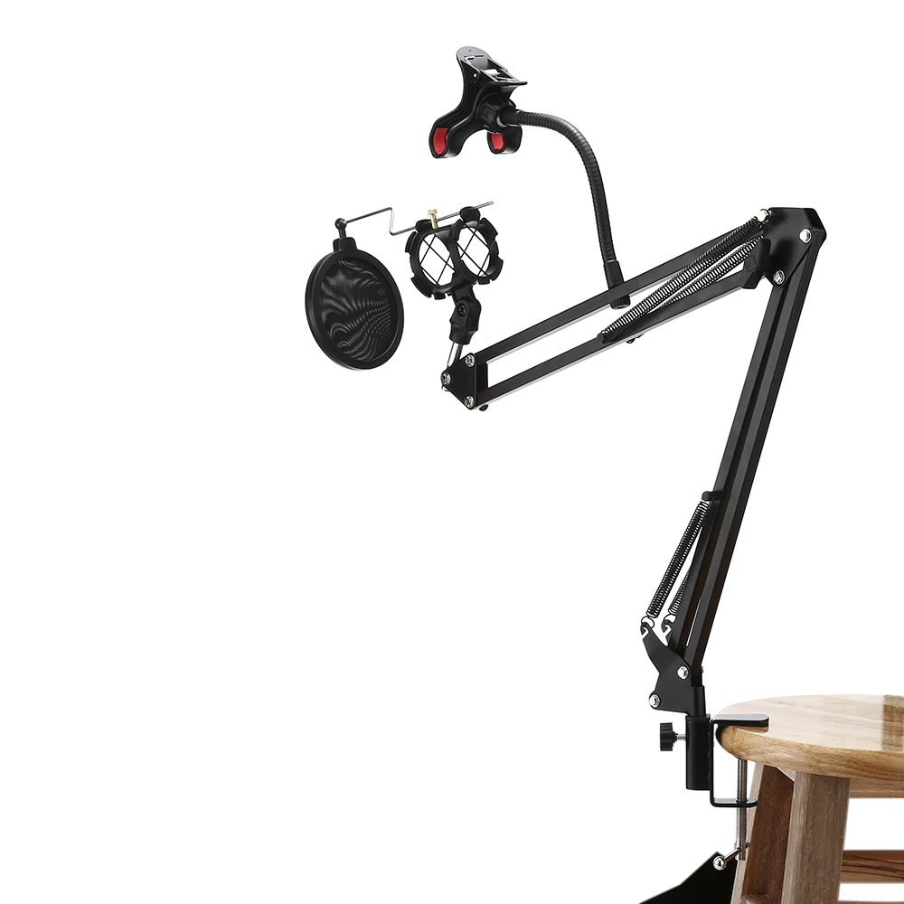 SCIMELO NB35 S Professional микрофон шарнирный кронштейн бум с поп фильтром|Аксессуары для