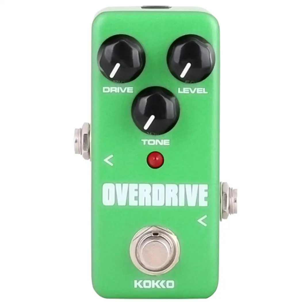 Kokko FOD3 портативный Overdrive электрогитары DC адаптер педаль эффектов квадратный