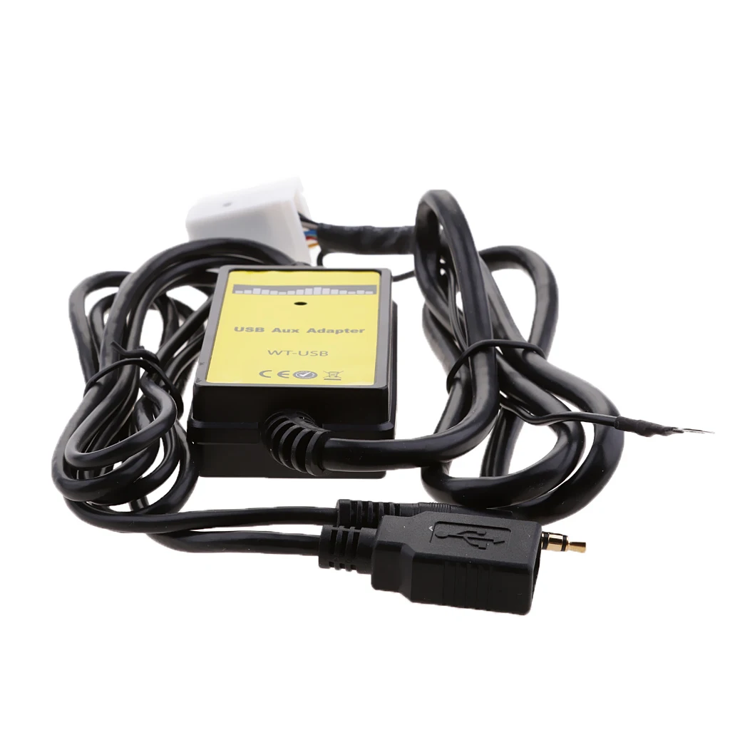 Dolity 3 5 мм Автомобильный USB Aux-in mp3-плеер радио 6Pin + адаптер для Audi VW Skoda Seat |