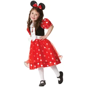 2019 SS Black Red Patchwork Minnie Kids Dress 3-11 Years Halloween Anime Cosplay Clothes Halloween Carnival Costume Dress 2019 SS Black Red Patchwork Minnie Kids Dress 3-11 Years Halloween Anime Cosplay Clothes Halloween Carnival Costume Dress