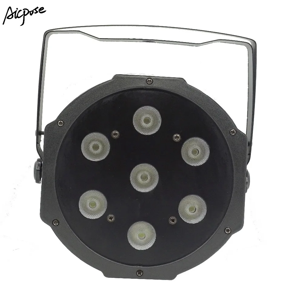 8Pcs/lots LED 7x12W RGBW 4in1 Par Light With DMX512 Put IN/OUT And Power IN &amp OUT For Wash Effect DJ Disco Home Entertainment | Освещение