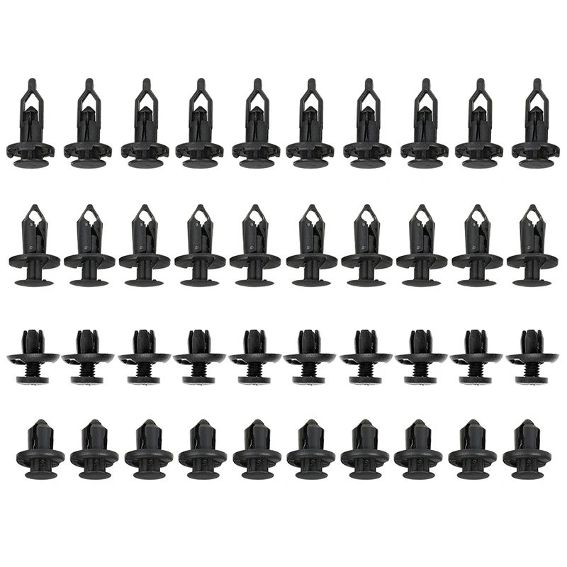 40 шт. пластиковые нажимные штифты для автомобильного кузова | Автомобили и