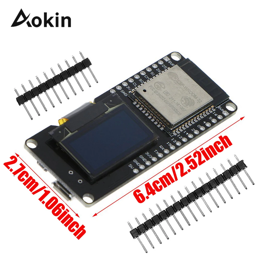 ESP32 OLED для Arduino модуль Wi Fi с Bluetooth двойной ESP 32 32S ESP8266 OLED|Интегральные схемы| |