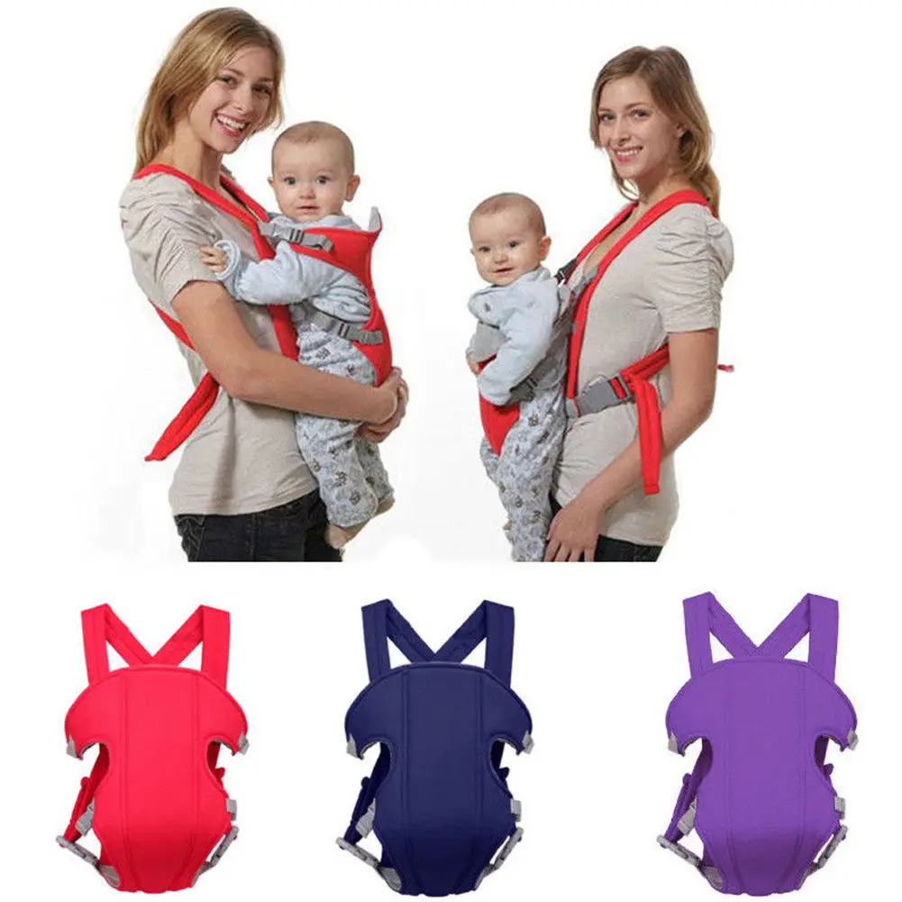 

Baby Carrier Front Back Carry Babies Infant Toddler Adjustable Safety Carriers 360 Four Position Lap Strap Soft Sling Carriers