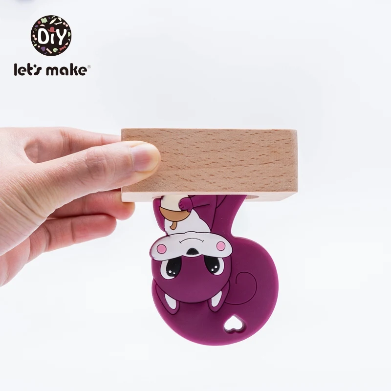 Детские силиконовые зубные кольца Let's Make пищевой силикон в виде рисунка