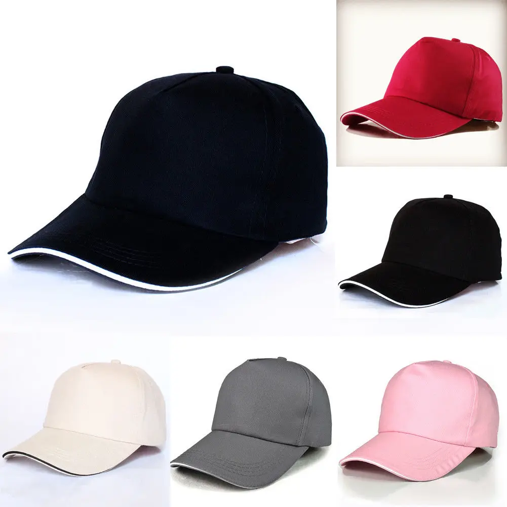 Бейсболка Snapback черная Регулируемая Кепка в стиле хип хоп для мужчин и женщин