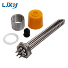 Нагревательный элемент для воды трубчатый LJXH DN40, 220 В380 В, 3 кВткипятильный бак кВт6 кВт9 кВт12 кВт, все 304SS, с внутренней гайкой, запасные части для