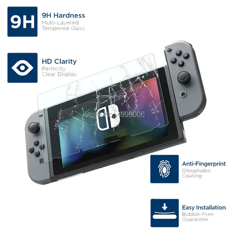 2 шт. 9H Защитная пленка для экрана из закаленного стекла защита глаз Nintendo