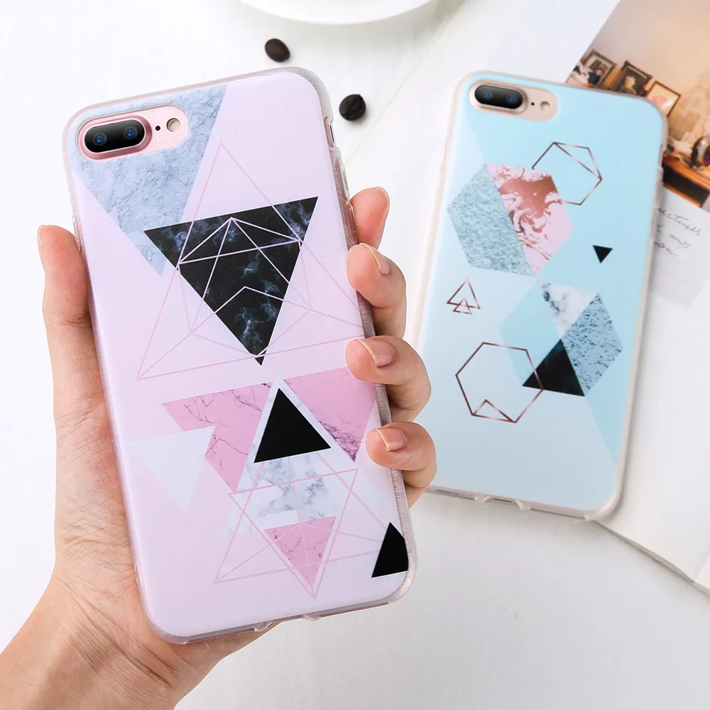 KISSCASE мраморный чехол для Samsung Galaxy Note 8 9 S9 S8 Plus Мягкий ТПУ геометрический телефона A3