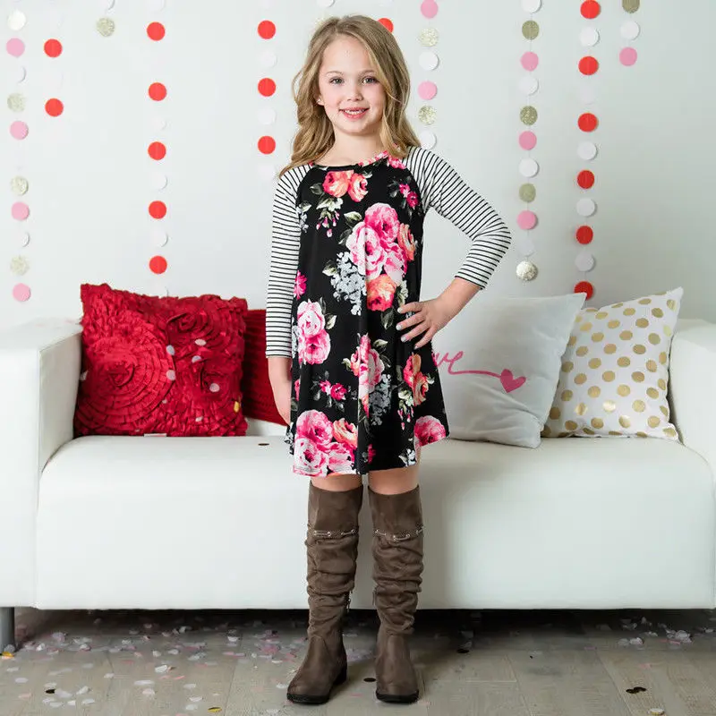 Платье для мамы и дочки Летняя Повседневная Одинаковая одежда семьи сарафан