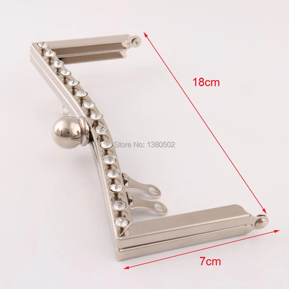 Алмазное Украшение Кристалл Серебряный цвет DIY кошелек с металлическим каркасом