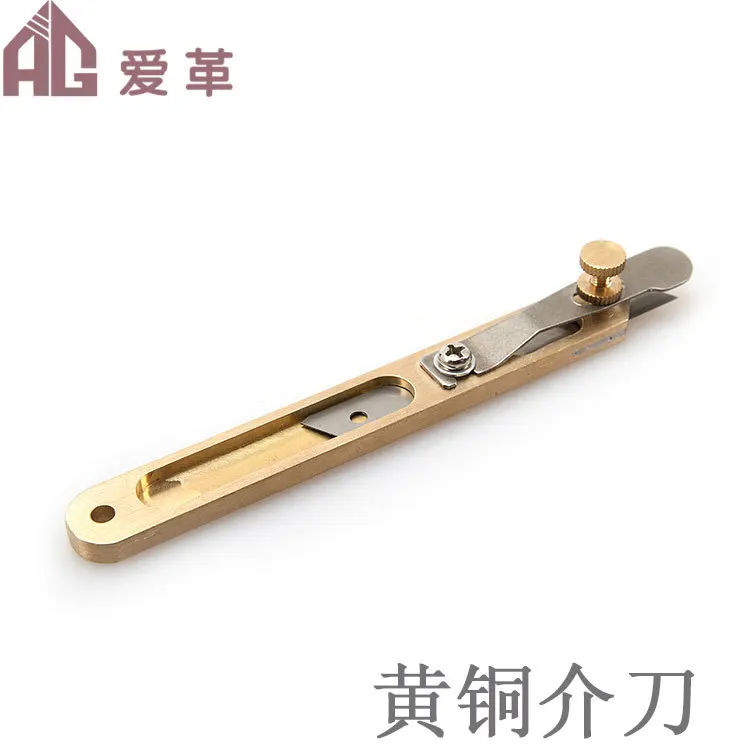 DIY кожа позиционирования резак медь обрезки нож пояс делитель кожаный 10 штук