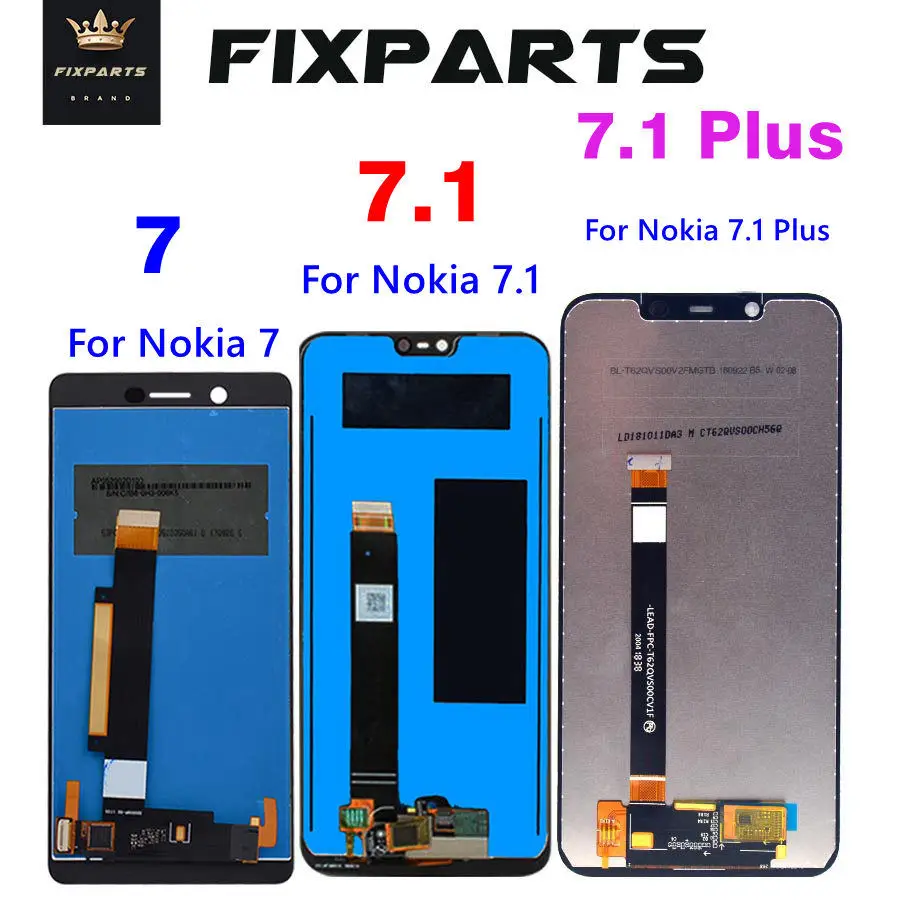 100% протестированный 7.1 ЖК-дисплей для 5 2 &quotNokia N7 с сенсорным экраном дигитайзер