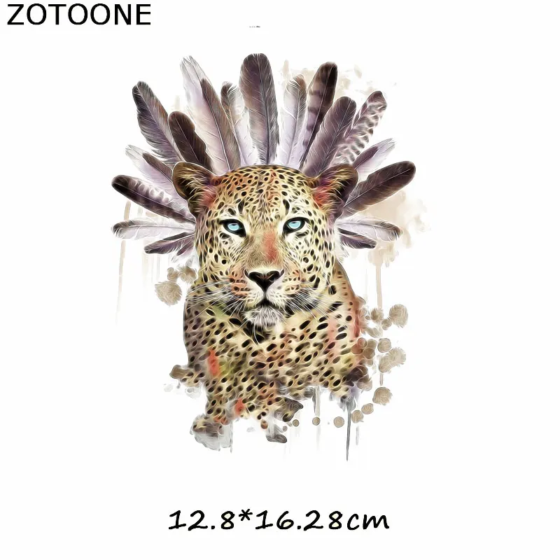 ZOTOONE тигровая одежда нашивки термопереводные наклейки железные леопардовые