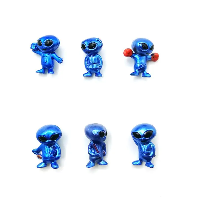 Креативная ПВХ фигурка из мультфильма 6 шт./компл. 3d чужой декор забавные